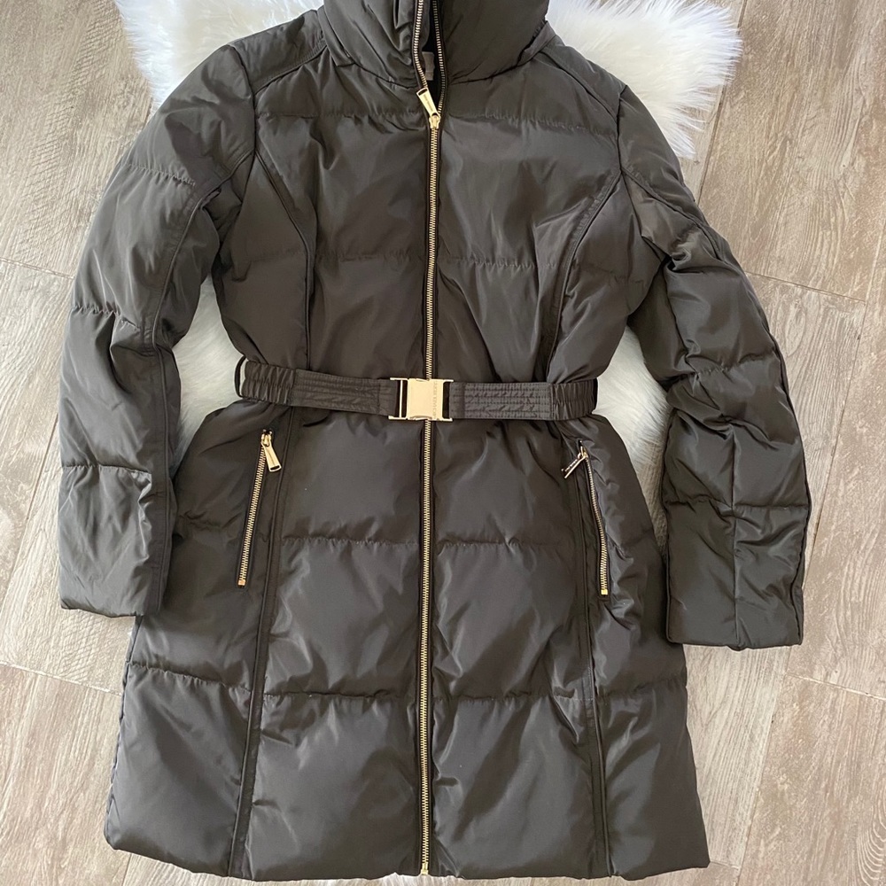 Michael KORS Belted Puffer Down Jacket